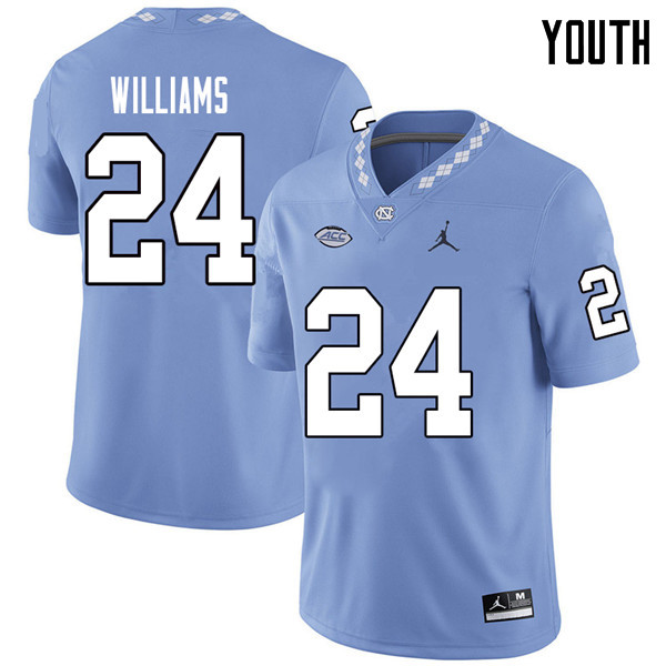 Jordan Brand Youth #24 Antonio Williams North Carolina Tar Heels College Football Jerseys Sale-Carol